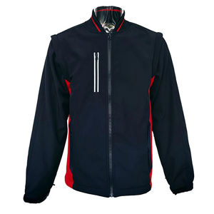 Vestes softshell imperméables pour hommes, pour sports d'hiver en plein air, randonnée, course à pied, travail, avec fermeture éclair - Product Image 2