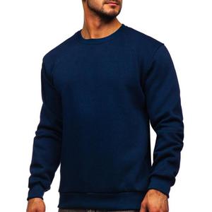 Sweat-shirt d'hiver 100 % coton, coupe-vent, avec impression par décoloration, broderie 3D et finition délavée - Product Image 1