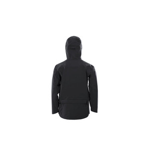 2026 Custom LOGO Durable Hard <b>Shell</b> Long <b>Hooded</b> <b>Jacket</b> Zip Fly Waterproof Utility Coat for Workwear - Product Image 1