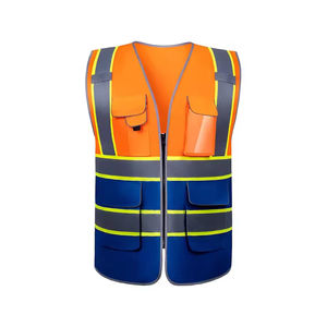 Chaleco de Seguridad Reflectante de Alta Visibilidad OEM 100% Poliéster, Ropa de Seguridad para Trabajadores al Aire Libre, Chaleco de Trabajo con Aire Acondicionado - Product Image 3