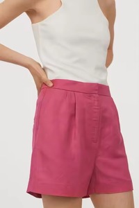 Shorts d'été personnalisés de couleur unie pour femmes, pantalons décontractés amples, pantalons de sport à taille élastique, shorts de course pour femmes - Product Image 6