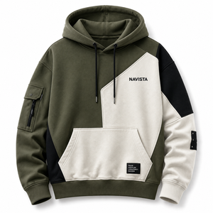 Unisex Winter 100% Cotton Fleece Pullover <b>Hoodie</b> with Oversized Fit Lined Design Eco-Friendly & Breathable Fabric - Product Image 3