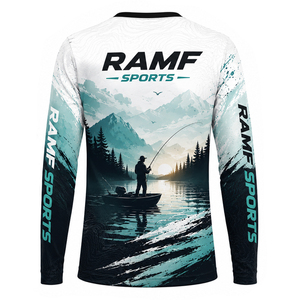 Camiseta de Pesca Personalizada de Manga Larga con Sublimación, Impresión Digital, Protección UV UPF 50, Secado Rápido, para Hombre - Product Image 6