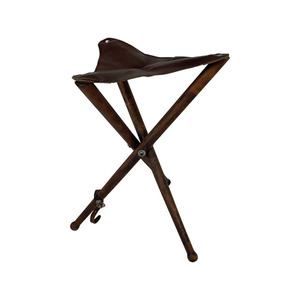 High quality leather hunting <b>stool</b> <b>folding</b> camping <b>stool</b> bulk supplier OEM custom premium furniture export quality in low price - Product Image 2