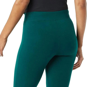 Leggings de yoga pour femmes à taille élastique en Spandex/Polyester - Extensibles dans quatre directions, anti-transpiration, sans coutures, grandes tailles, effet froncé fessier, pour la gym - Product Image 6