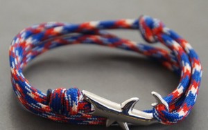 Premium SNH Children's Cute Handwoven Leather & Cotton <b>Rope</b> <b>Bracelet</b> with Adjustable Knot Closure for Anniversary - Product Image 1