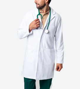 Bata de Laboratorio Unisex de Alta Calidad, Uniforme Blanco de Algodón Tejido, con Detección de Agujas, para Uso Médico, Científico, de Doctor, Enfermera y Hospital - Product Image 6