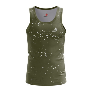 Camiseta Deportiva Sublimada Personalizada, Sin Mangas, Absorbente de Humedad, para Gimnasio, Fitness, Yoga, Entrenamiento, Running, OEM, ODM - Product Image 1