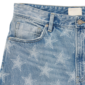 กางเกงยีนส์ทรงหลวมพิเศษสำหรับผู้ชาย ลายดาว สไตล์สตรีทแวร์ลำลอง ใส่สบายสำหรับฤดูร้อน มีกระเป๋าห้าช่อง ขายส่ง - Product Image 5