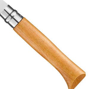Classic Silver <b>Stainless</b> <b>Steel</b> Folding Knife with Light Brown Wooden Handle Portable Pocket Knife for Camping <b>Outdoor</b> Activities - Product Image 5