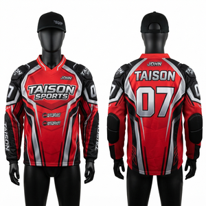 เสื้อเจอร์ซีย์เพนท์บอลผู้ชาย พรีเมียม 220 กรัม โพลีเอสเตอร์อินเตอร์ล็อค สีน้ำเงินรอยัล ขาว ดำ ดีไซน์แผงสี  พิมพ์ลายดิจิตอลตามสั่ง ด้านหน้าระบายอากาศได้ดี - Product Image 1