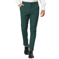 Pantalon d'hiver de qualité supérieure à carreaux pour homme, pantalon habillé à séchage rapide, respirant et tendance 2026