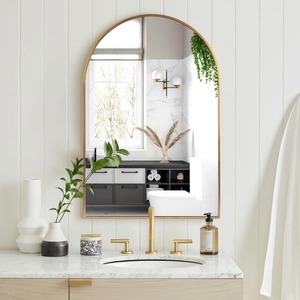 Luxury <b>Gold</b> Metal Wall <b>Mirror</b> Modern Decorative Accent <b>Mirror</b> for Hotel Living Room and Bedroom At Best Price - Product Image 1