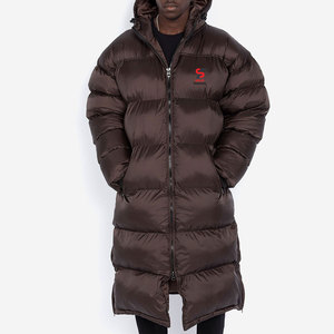 Veste longue matelassée Solid Trader Modern Silhouette, confort thermique amélioré, résistante aux intempéries - Product Image 1