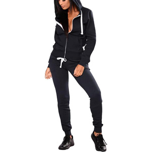 Conjunto Deportivo Femenino de Alta Calidad con Logotipo Personalizado, Chaqueta y Pantalones Transpirables para Ejercicio Diario - Product Image 1