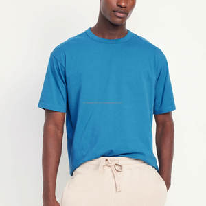 Camiseta Blanca Lisa de Cuello Redondo para Hombre, 100% Algodón, con Impresión de Logotipo Personalizado al por Mayor, Camiseta Blanca Personalizada con Impresión Digital - Product Image 4