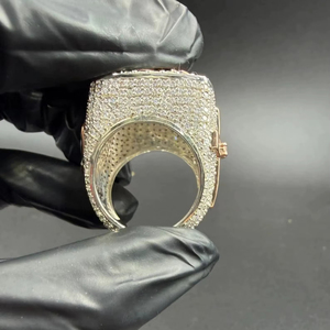 Anillo de Moissanita VVS de Corte Princesa de Calidad Premium, Chapado en Oro, con Claridad y Brillo Deslumbrantes, Anillo de Compromiso Perfecto, Precio de Exportación - Product Image 5