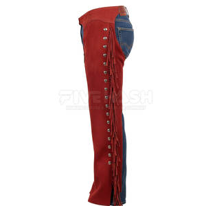 กางเกงหนังกลับสไตล์คาวบอยคลาสสิก กางเกงหนังกลับสำหรับการขี่แบบดั้งเดิมและเพิ่มสไตล์ - Product Image 4