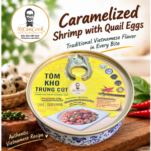 RiCanCook Crevettes noires vietnamiennes braisées avec œufs de caille, prêtes à consommer, fruits de mer halal, boîte en gros - Product Image 6