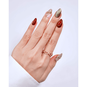 Faux Ongles de Luxe Ornés de Bijoux en ABS, Vente en Gros, Faux Ongles Artificiels Lactés Longueur Moyenne Nude, Forme Carrée, Fabrication OEM/ODM - Product Image 1