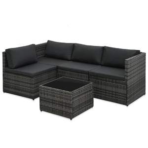 Ensemble de salon de jardin gris anthracite - Product Image 3