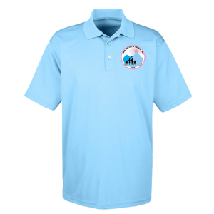 เสื้อโปโลชาย สีฟ้า ปักโลโก้ แขนสั้น คอปก ผ้าคอตตอนผสม ลำลอง ธุรกิจ กอล์ฟ ยูนิฟอร์ม ชุดกีฬา - Product Image 1