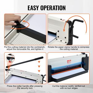 Taglierina a Ghigliottina Industriale Commerciale da 17 Pollici, Capacità 400 Fogli A3, Costruzione in Acciaio Solido, Azionamento Manuale - Product Image 5