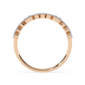 Modern Round Brilliant Lab Grown Diamond 10K Gold IGI Certified <b>Ring</b> for Women with Sleek Contemporary Design - Product Image 3