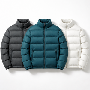 Veste matelassée noire pour homme en gros - Qualité supérieure, fournisseur OEM personnalisé - Product Image 5