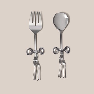 Colección de Utensilios para Servir Ensaladas de Acero Inoxidable de Lujo para Cenas y Eventos Contemporáneos - Product Image 6