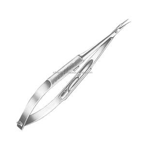 Top-Notch Quality (Curved) Stainless Steel 12 cm Suture Micro-Needle Holders A-1 VERITAS Sialkot | Reusable Surgical Instrument - Product Image 4