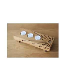 Porte-bougie en bois fait main en forme de cœur pour mariages, événements festifs, fêtes et cadeaux – Support de bougie pour la maison, restaurant, table - Product Image 4