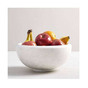 Bestest Design Marble <b>White</b> Color Bowl For Serving Food Chocolates <b>Kitchen</b> <b>Accessories</b> Serving Bowl At Good Price - Product Image 1