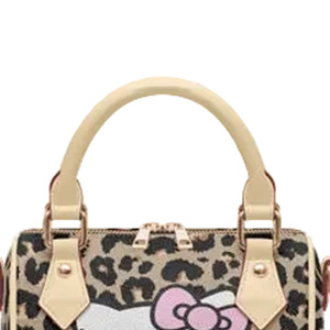 Bolso de Mano con Estampado de Leopardo, Diseño de Dibujos Animados, en PU, con Asa Superior y Cierre, para Uso Diario de Niñas - Product Image 2