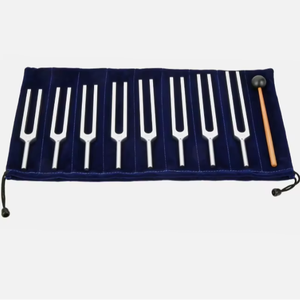 Juego de diapasones Solfeggio para sanación, meditación, chakras, terapia de sonido, 8 T... - Product Image 1
