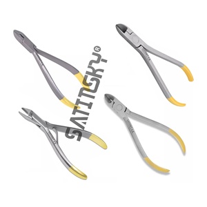 Cortador de alambre de micro ligadura de 2 uds para ortodoncia, alicates de corte de alambre blando y duro, instrumento Dental de acero inoxidable - Product Image 2