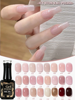 En promotion : Vernis à ongles gel laiteux blanc 15 ml – Nouveauté populaire pour le nail art, compatible UV/LED, idéal pour l'automne
