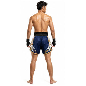กางเกงมวยไทย MMA คิกบ็อกซิ่ง ศิลปะการต่อสู้ แบบยืดได้ ผลิตตามสั่ง ขายส่ง ไซส์ใหญ่ สำหรับผู้ชายและผู้หญิง - Product Image 4