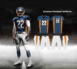 Conjunto de Uniforme de Fútbol Americano Sublimado Personalizado, Unisex para Adultos, Sublimado en Degradado, Pantalones Cortos Impresos, Transpirable y de Secado Rápido - Product Image 5