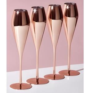 Juego de Copas de Vino de Latón Premium con Acabado Dorado, Copas Hechas a Mano para Bodas, Fiestas, Decoración de Bar, Juego de Regalo - Product Image 1