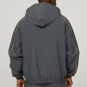 Ensemble de survêtement coupe-vent vintage en nylon uni personnalisé pour homme - Product Image 3