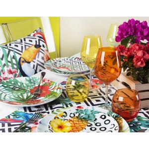 Runner da Tavolo Excelsa Tropical Chic in Cotone 45x140 Cm Multicolore - Product Image 3