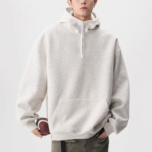 เสื้อฮู้ดผู้ชายทรงลำลองผ้าโพลีเอสเตอร์ผสมคอตตอน นุ่ม ระบายอากาศดี เหมาะสำหรับขายส่งและสวมใส่ในชีวิตประจำวัน - Product Image 3