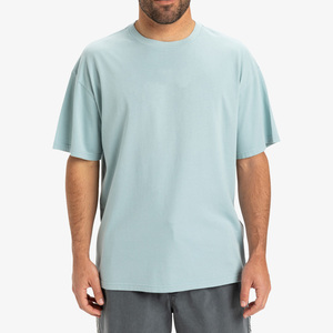 Wholesale High Quality Heavyweight Cotton <b>Plain</b> T Shirts Boxy Fit Tee Shirt Custom Logo Mens <b>Tshirts</b> Blanks Oversized T-shirts - Product Image 1