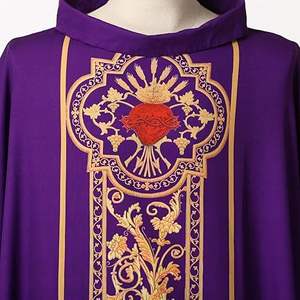 Chasubles de style surdimensionné de haute qualité, vêtements traditionnels pour prêtres, robes de clergé unies avec motifs brodés et imprimés - Product Image 6