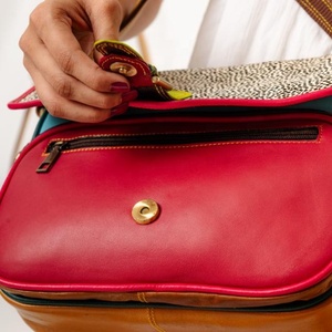 Elegant Bohemian Vintage Cowhide Leather Women's <b>Shoulder</b> Bag with Single Portable <b>Strap</b> Preppy Style Winter Shopping Design - Product Image 4