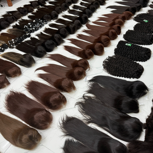 Vente en gros de cheveux vierges Remy bruts 13x4 4x4 perruque transparente avant en dentelle paquets de cheveux en dentelle suisse avec fermeture en dentelle - Product Image 4