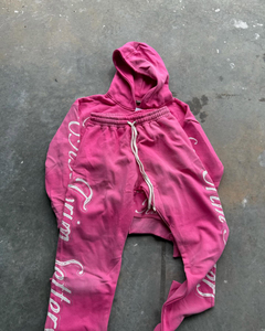 PT999 Custom Men's Casual Breathable Eco-Friendly Winter Acid Washed Sweatpants <b>Fleece</b> <b>Joggers</b> Pants Sun Faded Baggy Wide Leg - Product Image 1