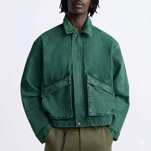 Unisex Vintage Japanese Kimono Jacket Polyester/Nylon <b>Cardigan</b> Baggy Long Top Coat Custom Oversized Varsity Jacket Pockets - Product Image 1