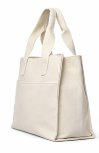 COTTON VOYAGE Wholesale Medium <b>Canvas</b> <b>Tote</b> Bag with Custom Printed Logo Own Design Pocket Shoulder Closure & Handle - Product Image 4